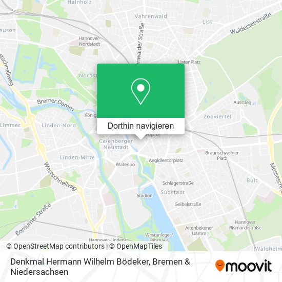 Denkmal Hermann Wilhelm Bödeker Karte