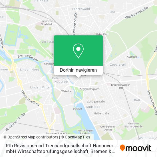 Rth Revisions-und Treuhandgesellschaft Hannover mbH Wirtschaftsprüfungsgesellschaft Karte