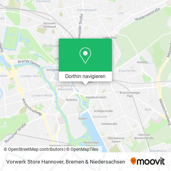 Vorwerk Store Hannover Karte