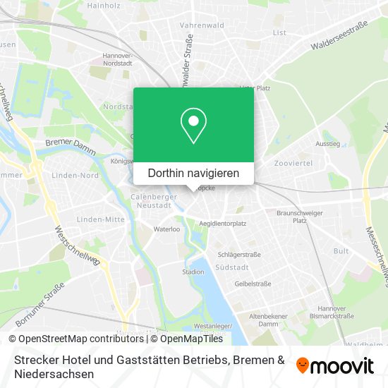 Strecker Hotel und Gaststätten Betriebs Karte