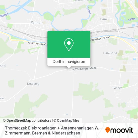 Thomeczek Elektroanlagen + Antennenanlagen W. Zimmermann Karte