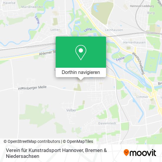 Verein für Kunstradsport Hannover Karte