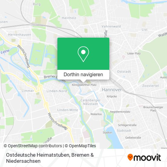 Ostdeutsche Heimatstuben Karte
