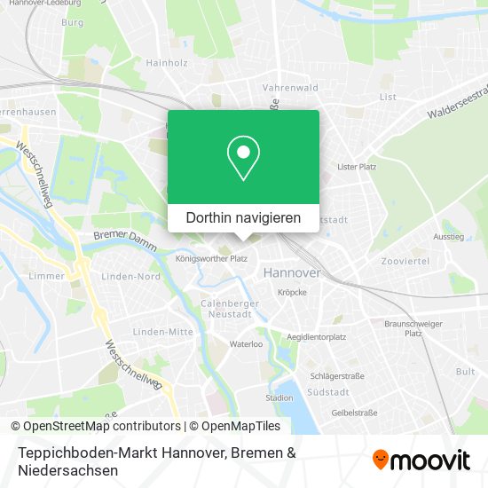 Teppichboden-Markt Hannover Karte