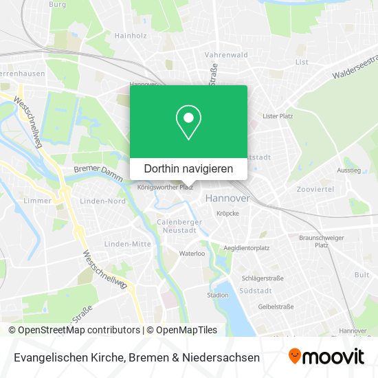 Evangelischen Kirche Karte