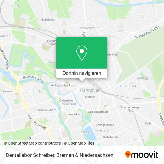 Dentallabor Schreiber Karte