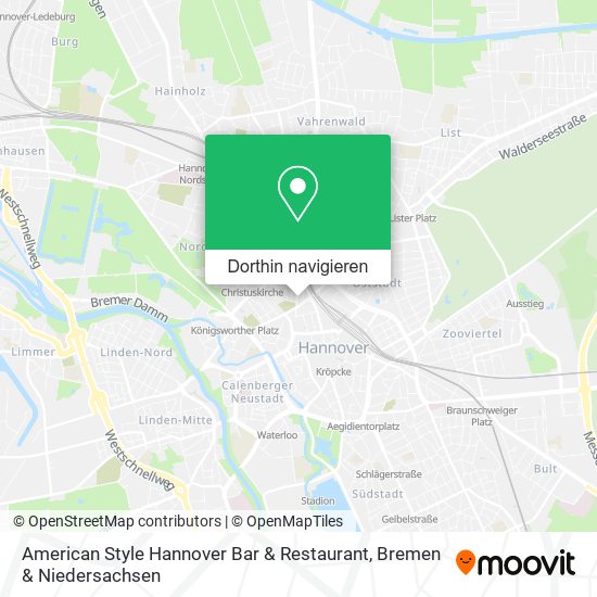 American Style Hannover Bar & Restaurant Karte