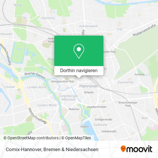 Comix-Hannover Karte