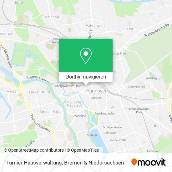 Turnier Hausverwaltung Karte