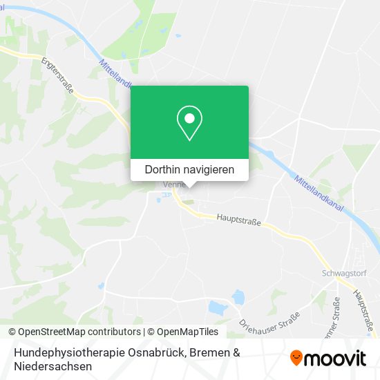 Hundephysiotherapie Osnabrück Karte