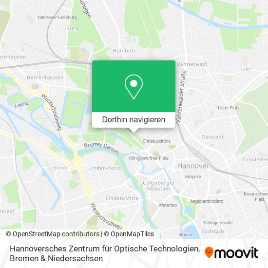Hannoversches Zentrum für Optische Technologien Karte