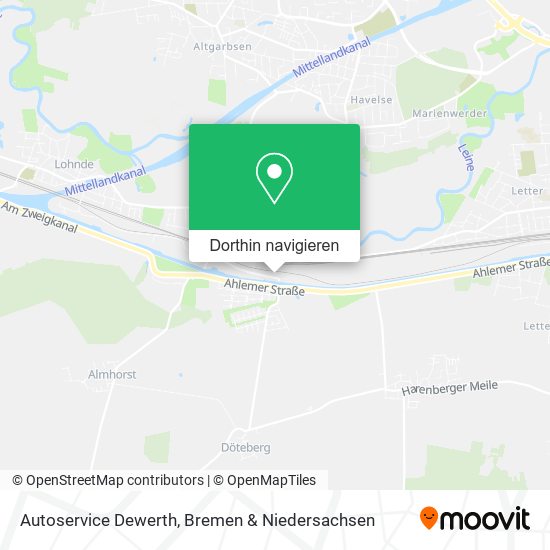 Autoservice Dewerth Karte