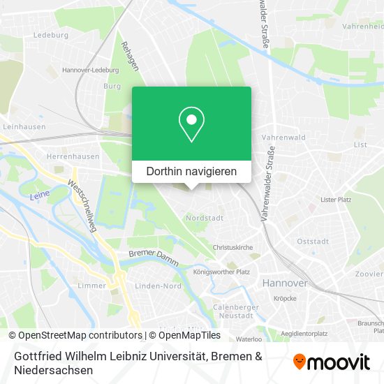 Gottfried Wilhelm Leibniz Universität Karte