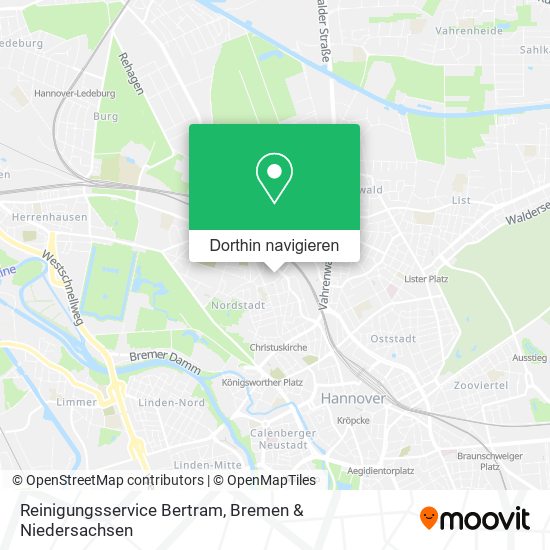 Reinigungsservice Bertram Karte