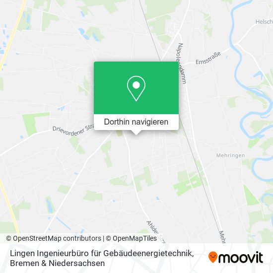 Lingen Ingenieurbüro für Gebäudeenergietechnik Karte