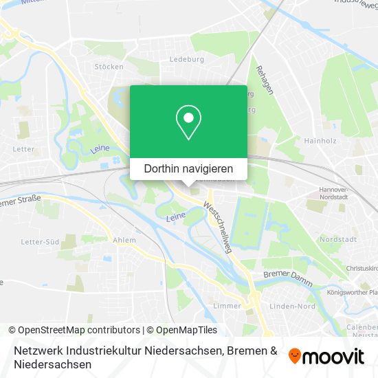 Netzwerk Industriekultur Niedersachsen Karte