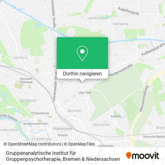 Gruppenanalytische Institut für Gruppenpsychotherapie Karte