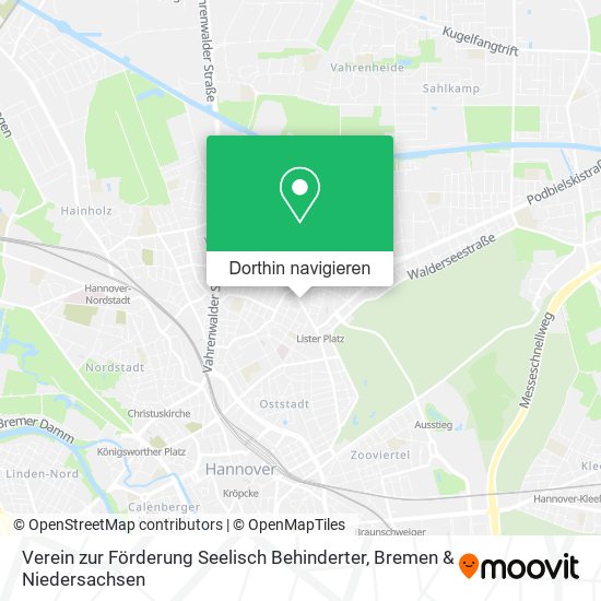 Verein zur Förderung Seelisch Behinderter Karte