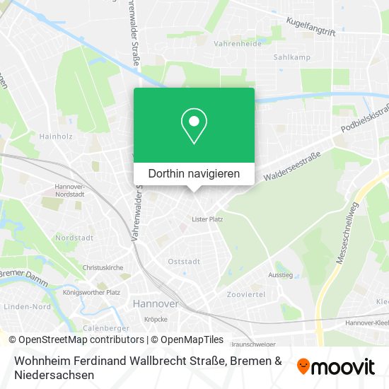 Wohnheim Ferdinand Wallbrecht Straße Karte