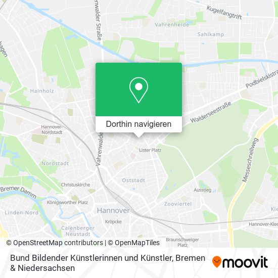 Bund Bildender Künstlerinnen und Künstler Karte