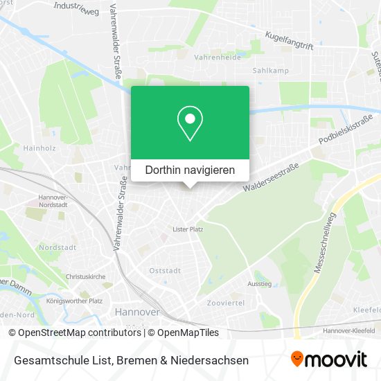 Gesamtschule List Karte