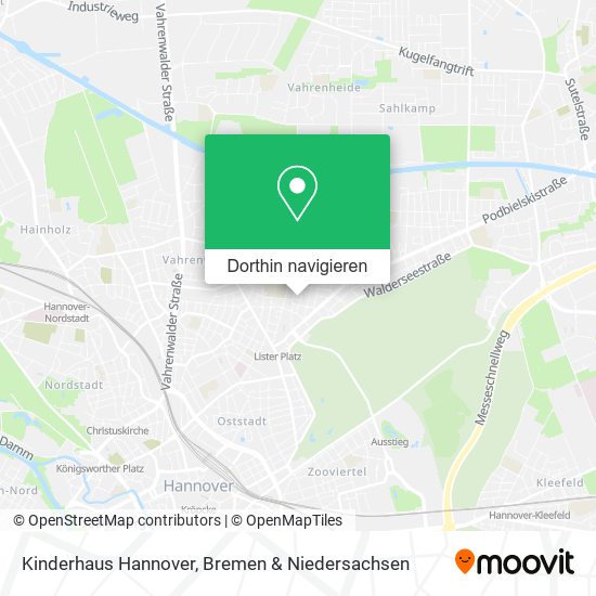 Kinderhaus Hannover Karte