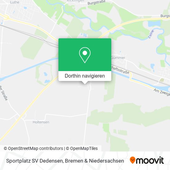 Sportplatz SV Dedensen Karte