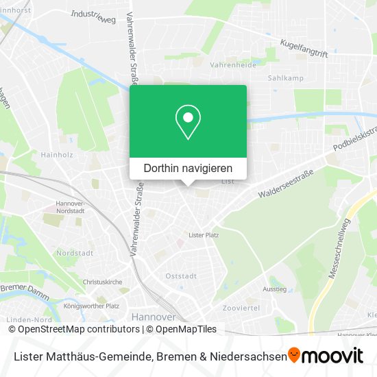 Lister Matthäus-Gemeinde Karte