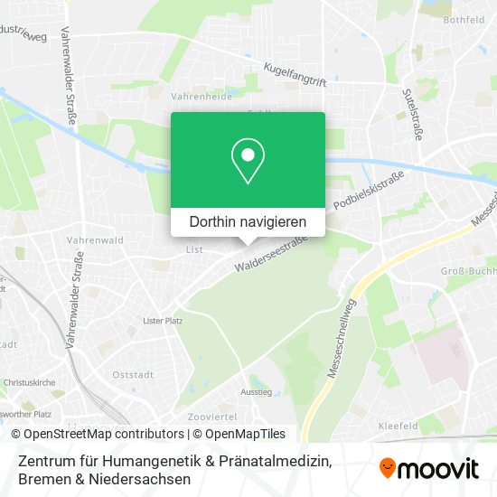 Zentrum für Humangenetik & Pränatalmedizin Karte