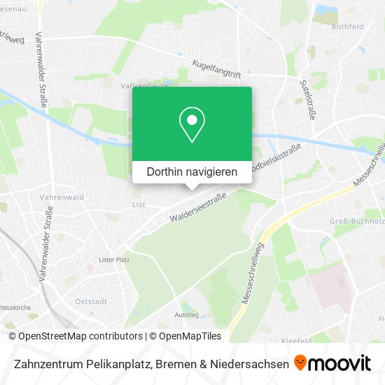Zahnzentrum Pelikanplatz Karte