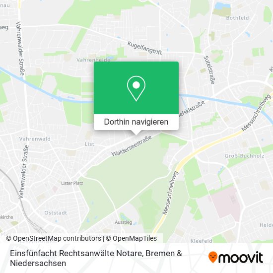 Einsfünfacht Rechtsanwälte Notare Karte