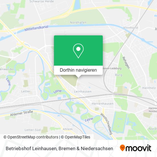 Betriebshof Leinhausen Karte