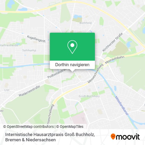 Internistische Hausarztpraxis Groß Buchholz Karte