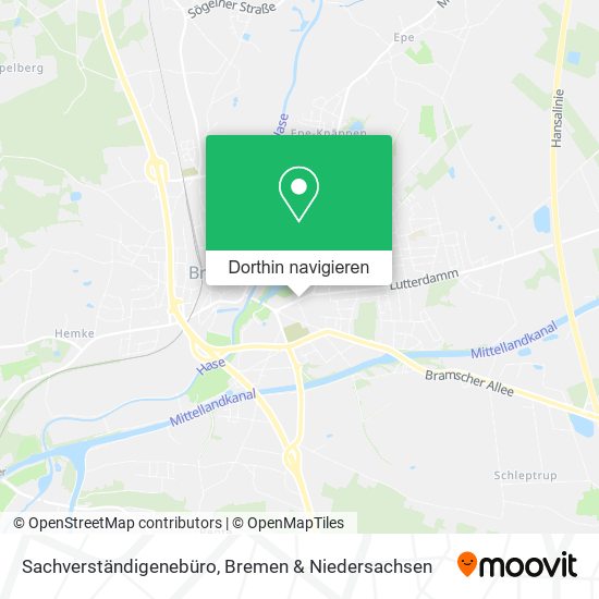 Sachverständigenebüro Karte