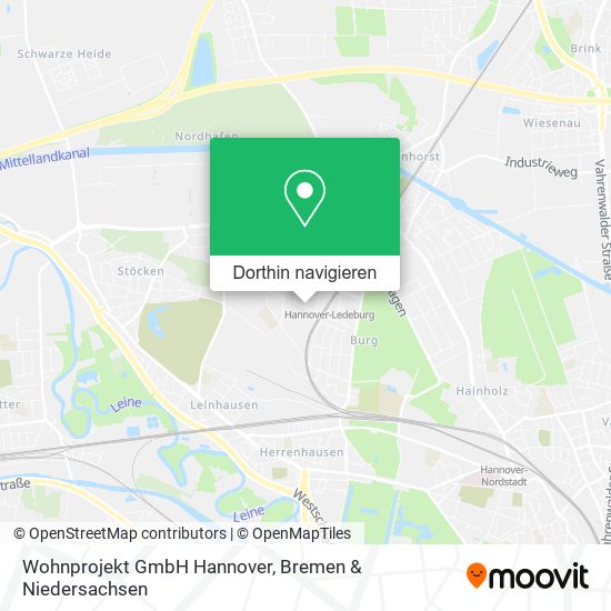 Wohnprojekt GmbH Hannover Karte