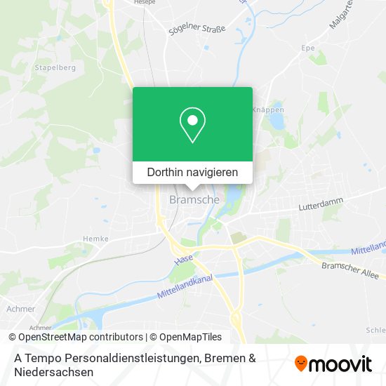 A Tempo Personaldienstleistungen Karte
