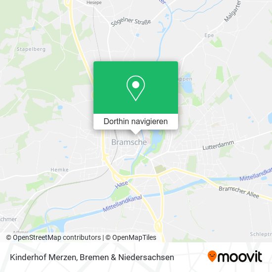 Kinderhof Merzen Karte