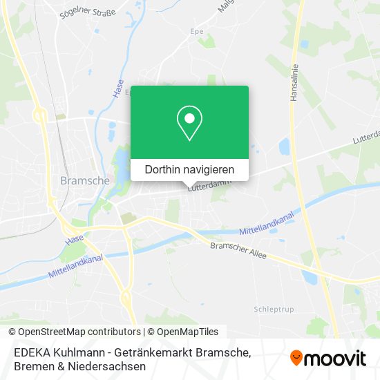 EDEKA Kuhlmann - Getränkemarkt Bramsche Karte
