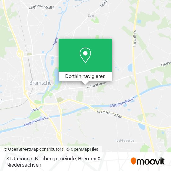 St.Johannis Kirchengemeinde Karte