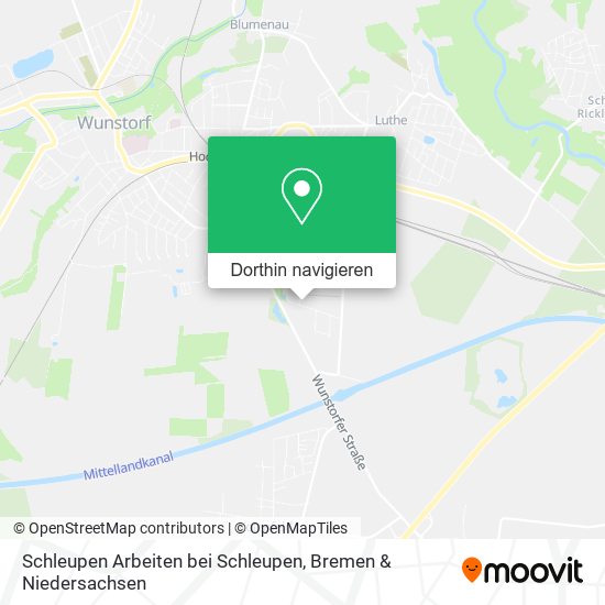 Schleupen Arbeiten bei Schleupen Karte