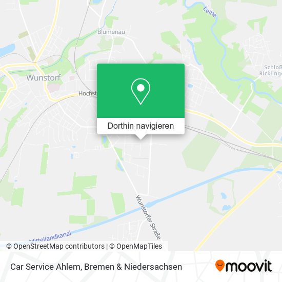 Car Service Ahlem Karte