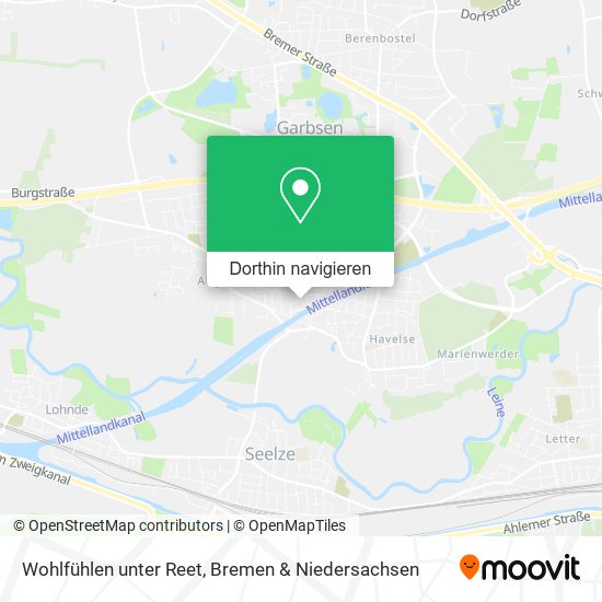Wohlfühlen unter Reet Karte