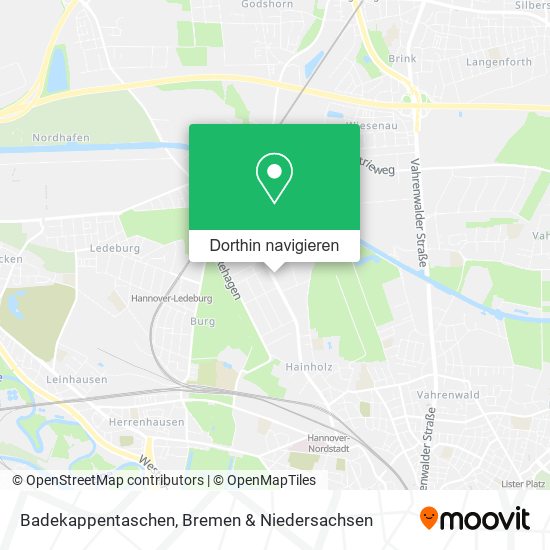 Badekappentaschen Karte