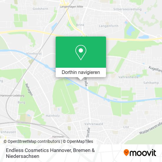Endless Cosmetics Hannover Karte