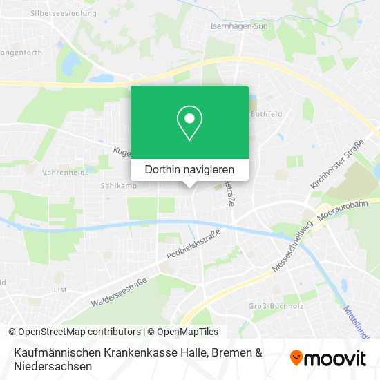 Kaufmännischen Krankenkasse Halle Karte