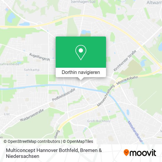 Multiconcept Hannover Bothfeld Karte