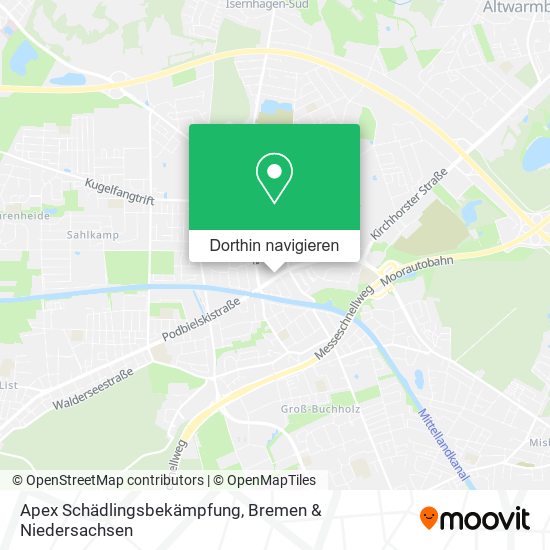 Apex Schädlingsbekämpfung Karte