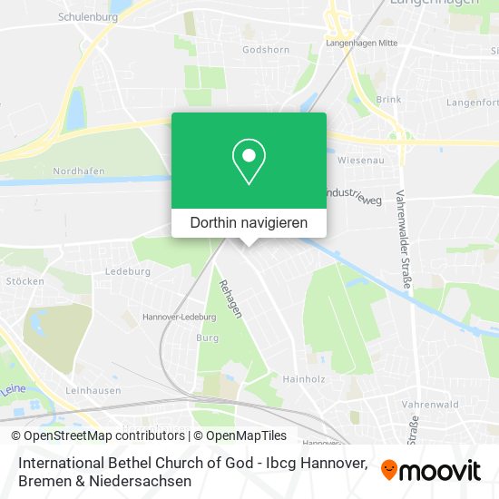 International Bethel Church of God - Ibcg Hannover Karte