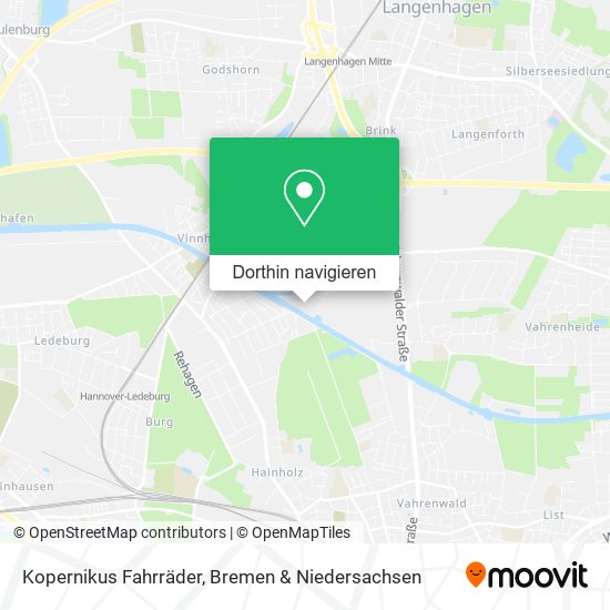 Kopernikus Fahrräder Karte