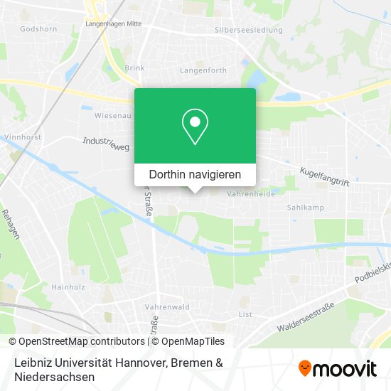 Leibniz Universität Hannover Karte